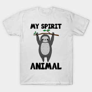 Cute Sloth My Spirit T-Shirt